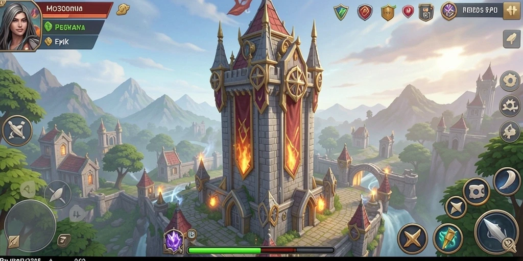 Tangkapan layar FB333 menampilkan aksi mendebarkan dalam gameplay Tower Defense.