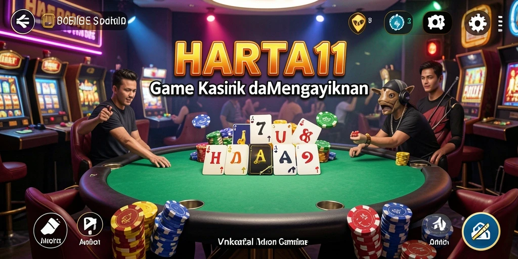 Screenshot HARTA11 menunjukkan gameplay Kasino yang seru dan interaktif.