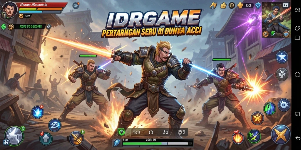 Tampilan seru gameplay <strong>IDRGAME</strong> yang penuh aksi.