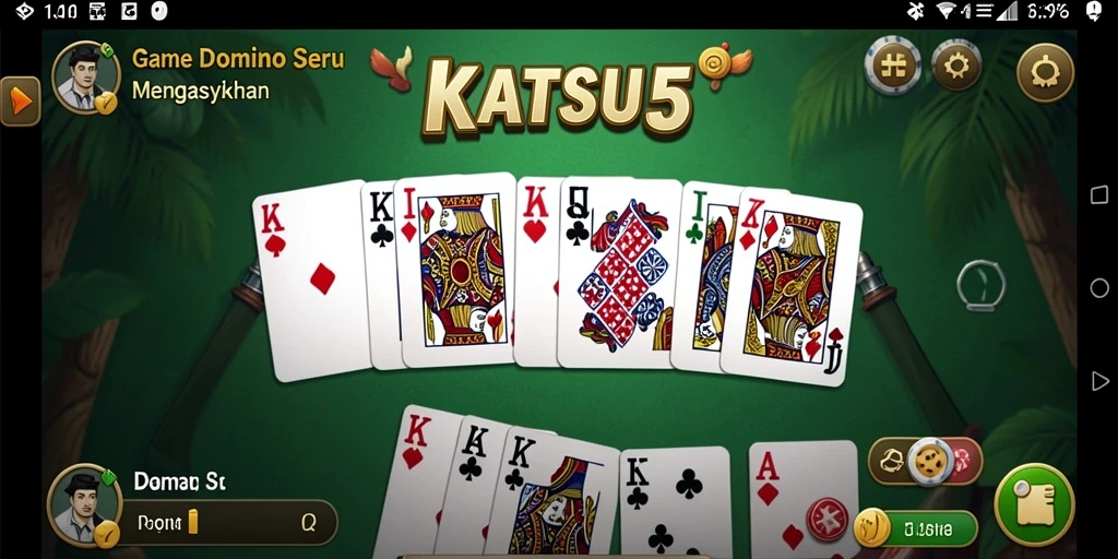 Tampilan utama gameplay KATSU5 dengan pemain sedang berkompetisi.