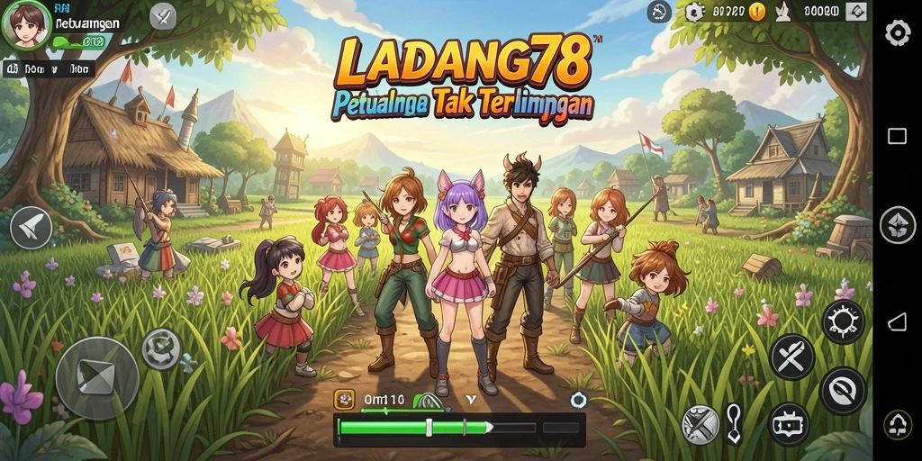 Tangkapan layar menampilkan aksi karakter dalam permainan Anime yang seru.