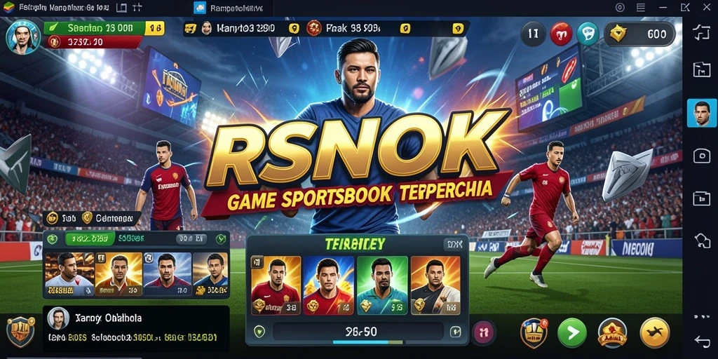 Tampilan gameplay RSNOK yang mendebarkan untuk taruhan olahraga.