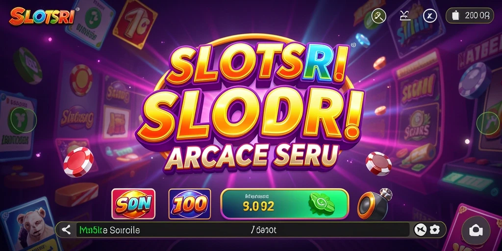 Tampilan gameplay SLOTSRI yang seru dan menghibur di layar perangkat.