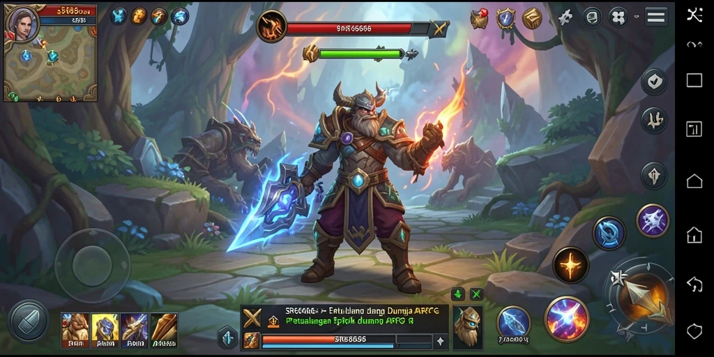 Tangkapan layar gameplay ARPG yang seru dan mendebarkan di SR6666.